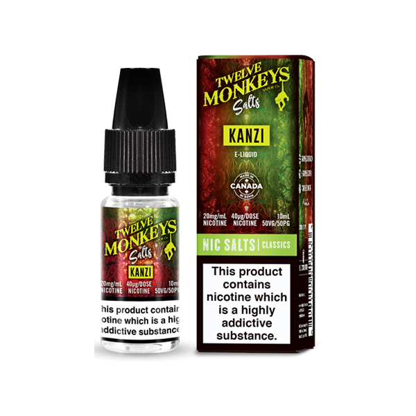 Twelve Monkeys Classics 10ml Nic Salt E-liquid | 10mg (50VG/50PG)