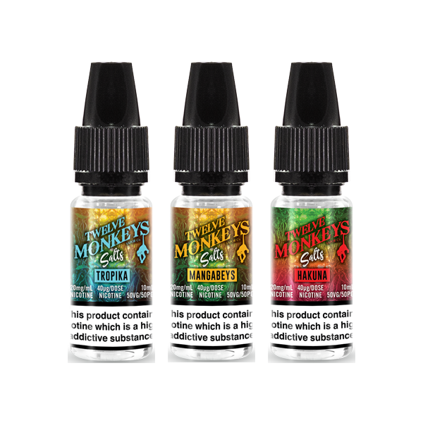 Twelve Monkeys Classics 10ml Nic Salt E-liquid | 10mg (50VG/50PG)