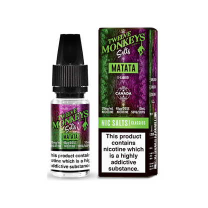 Twelve Monkeys Classics 10ml Nic Salt E-liquid | 20mg (50VG/50PG)