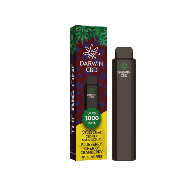 Darwin The Big One 2000mg CBD Disposable Vape Device 3000 Puffs - Sweet Geez Vapes