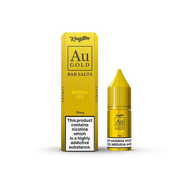 20mg AU Gold par Kingston Nic Salt 10ml (60VG/40PG)