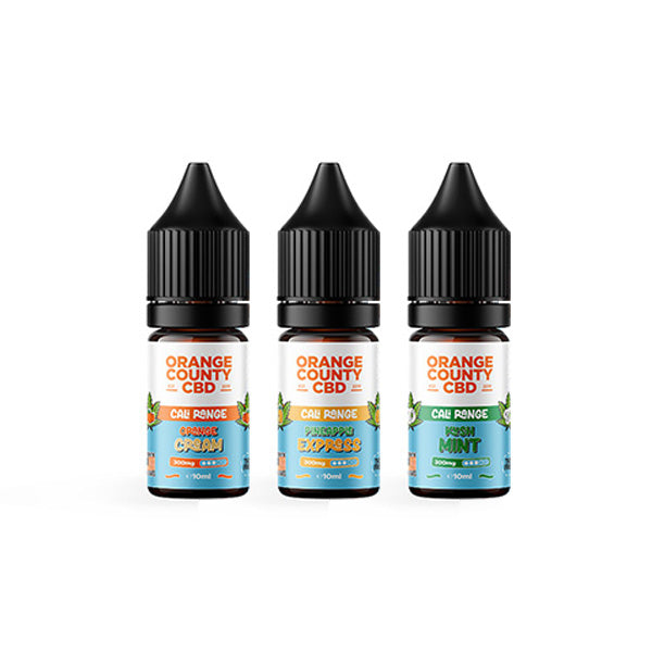 Orange County CBD Cali Range 300mg CBD E-liquid - 10ml (60VG/40PG) - Shop Now at  Sweet Geez Vapes