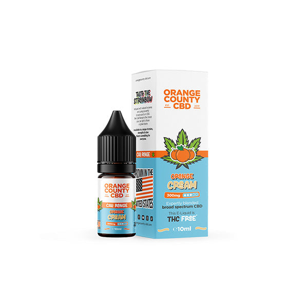 Orange County CBD Cali Range 300mg CBD E-liquid - 10ml (60VG/40PG) - Shop Now at  Sweet Geez Vapes