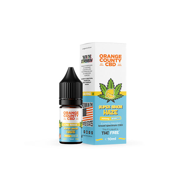  Orange County CBD Cali Range 300mg CBD E-liquid - 10ml (60VG/40PG)