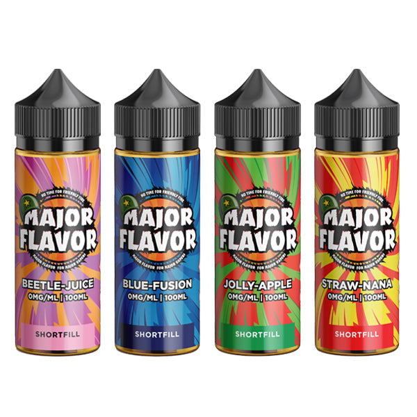 Major Flavor 100ml Shortfill 0mg (70VG/30PG) - Sweet Geez Vapes