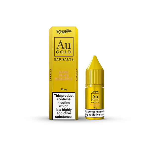 10mg AU Gold par Kingston Nic Salt 10ml (60VG/40PG)