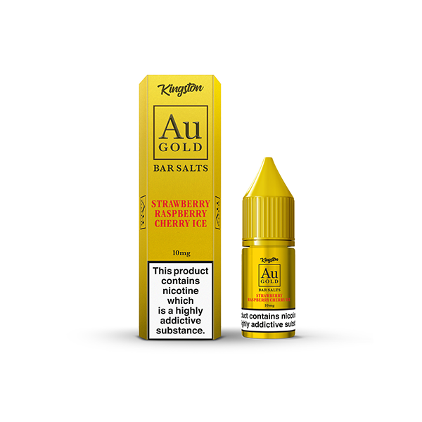 10mg AU Gold par Kingston Nic Salt 10ml (60VG/40PG)