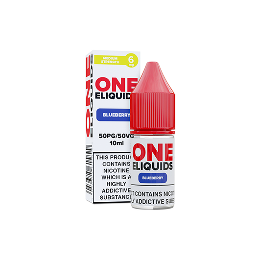  One E-Liquids Nic Shots 6mg - UK Made | Sweet Geez Vapes