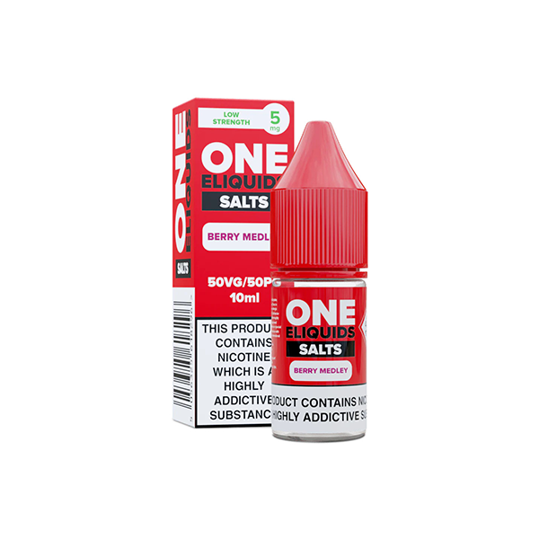 5mg One E-Liquides Aromatisés Sel de Nic 10ml (50VG/50PG)