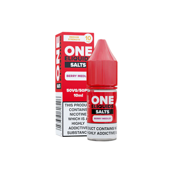 10mg One E-Liquids Flavoured Nic Salts - 10ml (50VG/50PG)