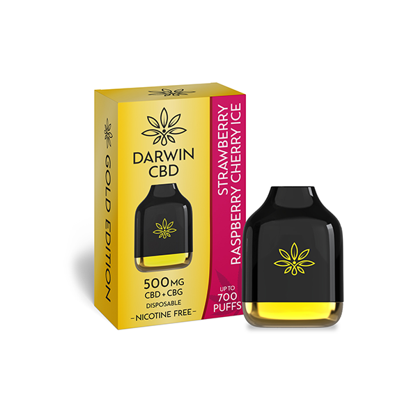 Darwin 500mg CBD + CBG Cube Disposable - 700 Puffs - Shop Now at  Sweet Geez Vapes