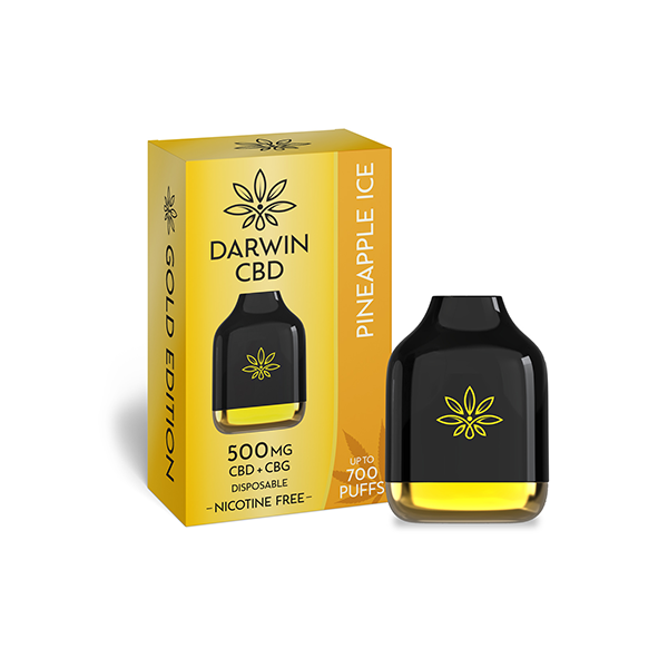 Darwin 500mg CBD + CBG Cube Disposable - 700 Puffs - Shop Now at  Sweet Geez Vapes