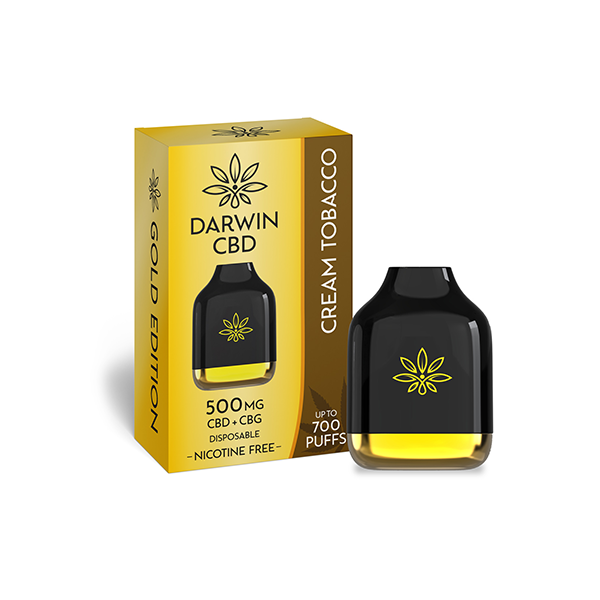 Darwin 500mg CBD + CBG Cube Disposable - 700 Puffs - Shop Now at  Sweet Geez Vapes