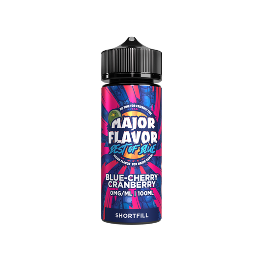 Major Flavour Best Of Blue Shortfill - 100ml (70VG/30PG) - Shop Now at  Sweet Geez Vapes