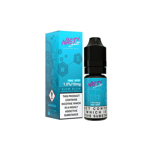 Líquido electrónico con sales de nicotina Nasty Salts de 10 mg y 10 ml (50 VG/50 PG)