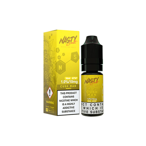 Líquido electrónico con sales de nicotina Nasty Salts de 10 mg y 10 ml (50 VG/50 PG)