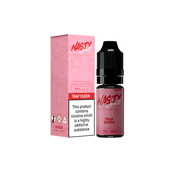 Líquido electrónico con sales de nicotina Nasty Salts de 10 mg y 10 ml (50 VG/50 PG)