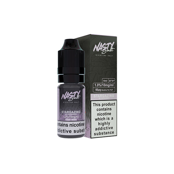 Líquido electrónico con sales de nicotina Nasty Salts de 10 mg y 10 ml (50 VG/50 PG)