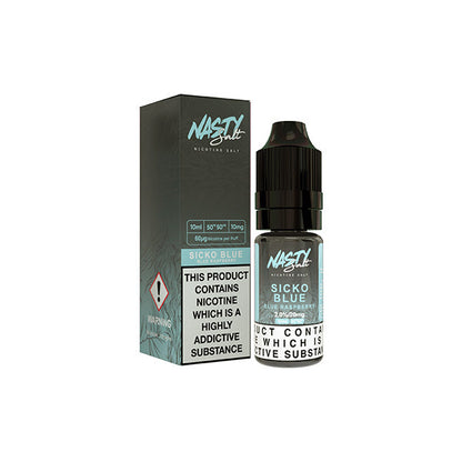 Líquido electrónico con sales de nicotina Nasty Salts de 10 mg y 10 ml (50 VG/50 PG)