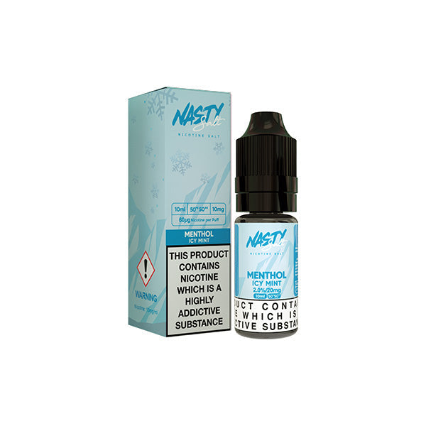 Líquido electrónico con sales de nicotina Nasty Salts de 10 mg y 10 ml (50 VG/50 PG)