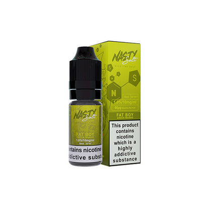 Líquido electrónico con sales de nicotina Nasty Salts de 10 mg y 10 ml (50 VG/50 PG)