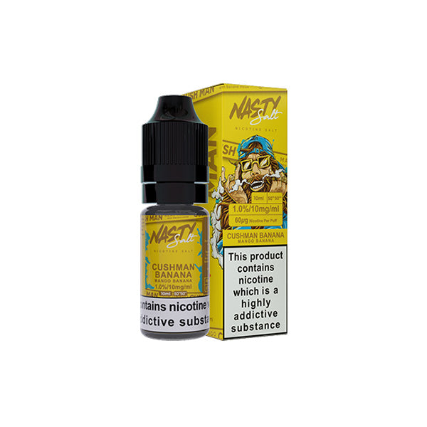 Líquido electrónico con sales de nicotina Nasty Salts de 10 mg y 10 ml (50 VG/50 PG)