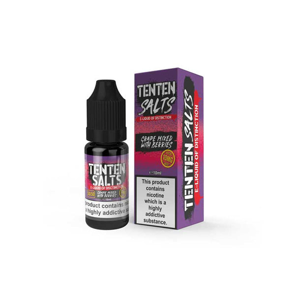 TenTen 10ml E-liquide Sels de Nic 10mg (50VG/50PG)