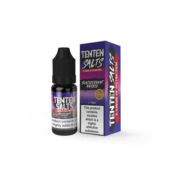 TenTen 10ml E-liquide Sels de Nic 10mg (50VG/50PG)