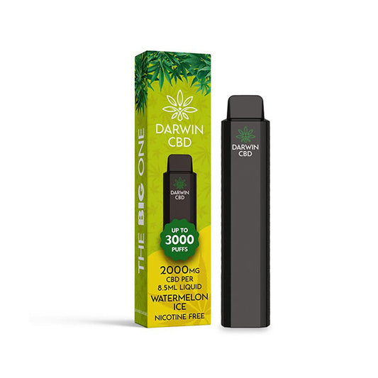  Shop The Darwin Big One 2000mg CBD Vape | Sweet Geez Vapes