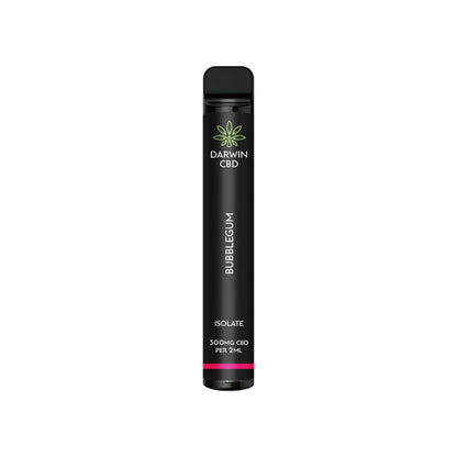 Dispositivo de vapeo desechable con CBD aislado de Darwin de 300 mg (600 bocanadas)