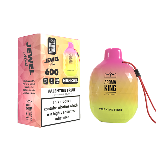 0mg Aroma King Jewel Mini dispositif jetable Vape 600 bouffées