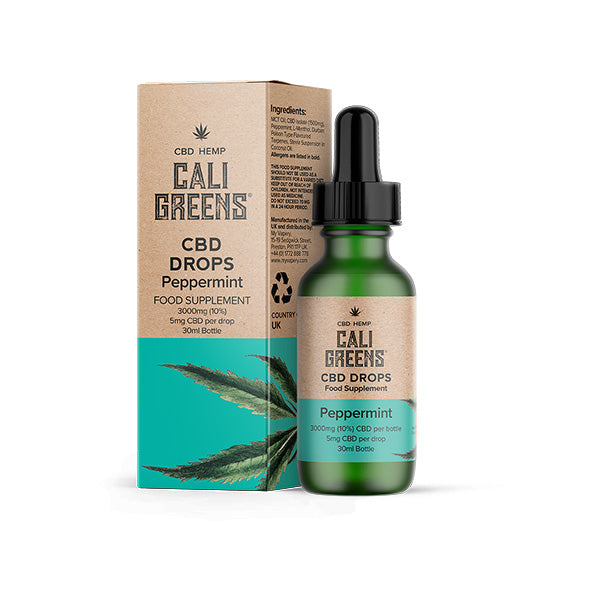 Cali Greens 3000mg CBD Gouttes Orales - 30ml