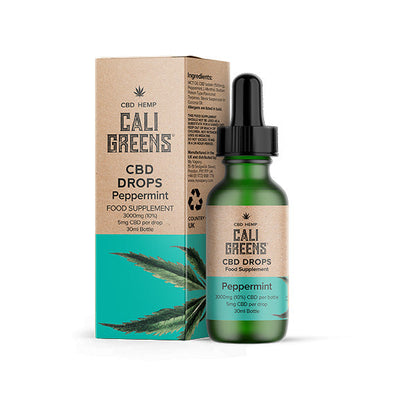 Cali Greens 3000mg CBD Oral Drops - 30ml - Shop Now at  Sweet Geez Vapes