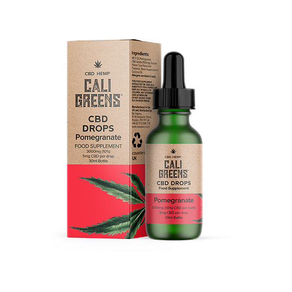 Cali Greens 3000mg CBD Gouttes Orales - 30ml