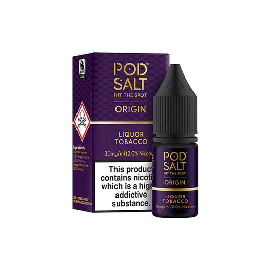 11mg Pod Salt Origins Nic Salt - 10ml (50VG/50PG) - Shop Now at  Sweet Geez Vapes