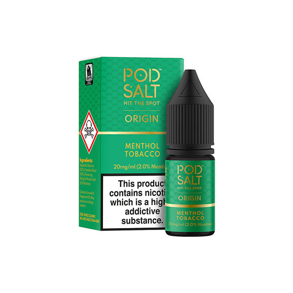 20mg Pod Salt Origins Nic Salt - 10ml (50VG/50PG)