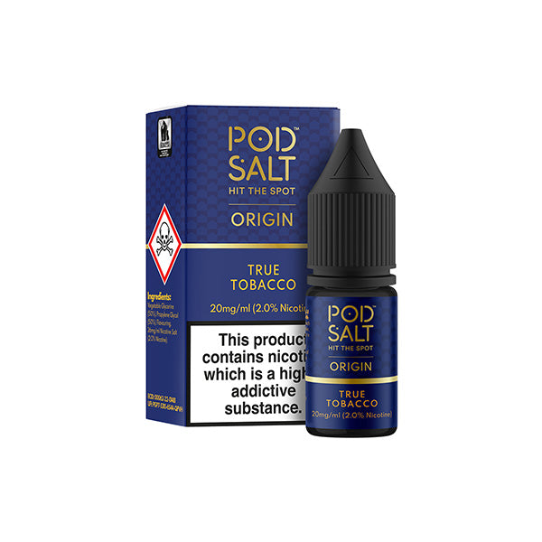 20mg Pod Salt Origins Nic Salt - 10ml (50VG/50PG) - Shop Now at  Sweet Geez Vapes