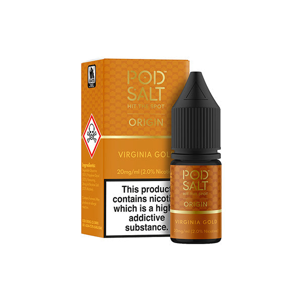 20mg Pod Salt Origins Nic Salt - 10ml (50VG/50PG) - Shop Now at  Sweet Geez Vapes