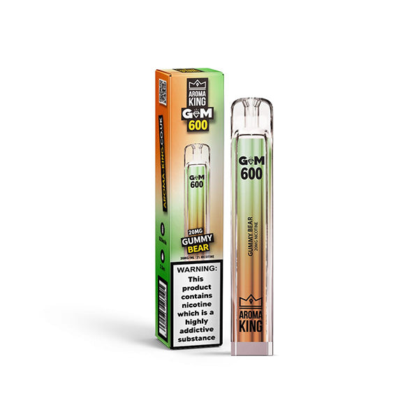 0mg Aroma King GEM 600 Disposable Vape - 600 Puffs