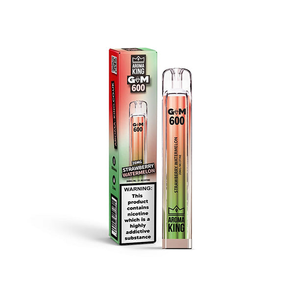 20mg Aroma King GEM 600 Disposable Vape - 600 Puffs