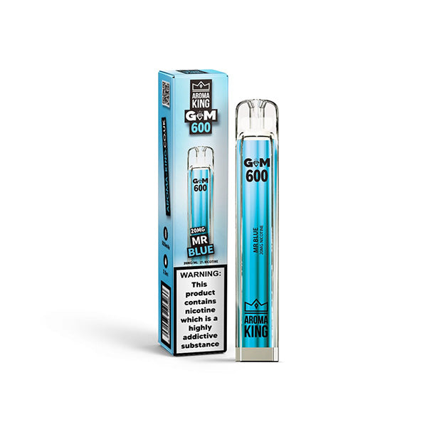 20mg Aroma King GEM 600 Disposable Vape - 600 Puffs