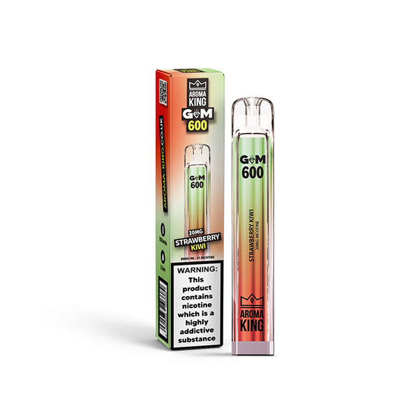 20mg Aroma King GEM 600 Disposable Vape - 600 Puffs