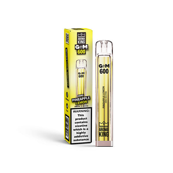 20mg Aroma King GEM 600 Disposable Vape - 600 Puffs