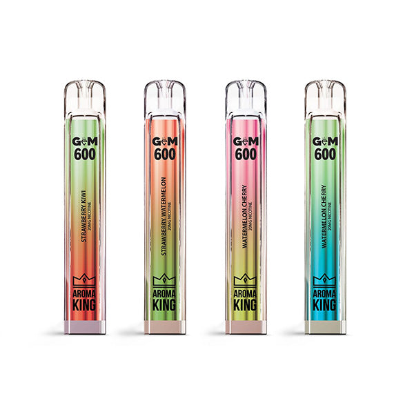 20mg Aroma King GEM 600 Disposable Vape - 600 Puffs