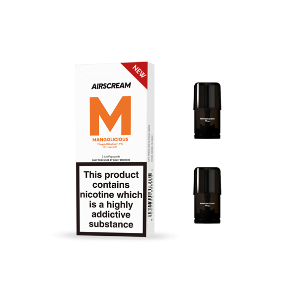 AirsPops Pre-filled Replacement Pods 1.2ml | 2-pack - Sweet Geez Vapes