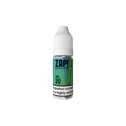 20mg ZAP! Bar Salts Nic Salt - 10ml (50VG/50PG) - Shop Now at  Sweet Geez Vapes