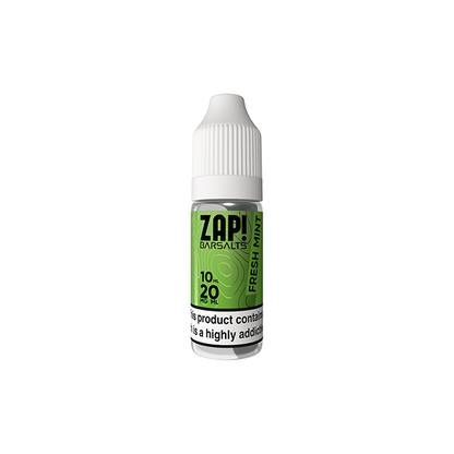 20mg ZAP! Bar Salts Nic Salt - 10ml (50VG/50PG) - Shop Now at  Sweet Geez Vapes