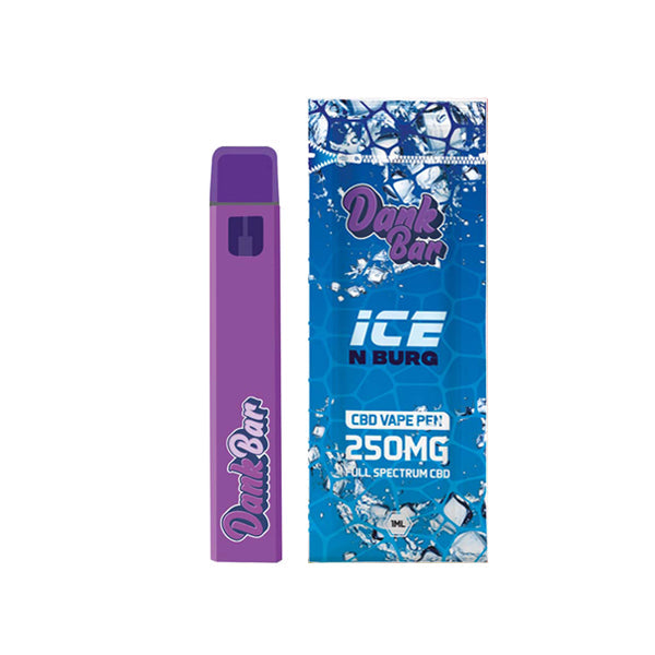 Dank Bar 250mg Full Spectrum CBD Vape Disposable by Purple Dank - 12 flavours - Sweet Geez Vapes