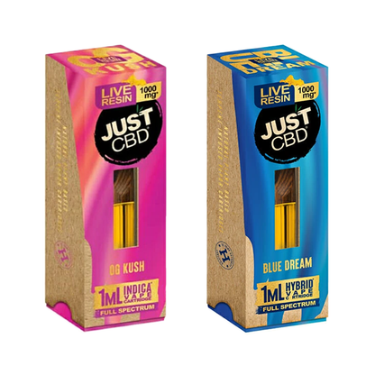  Just CBD Full Spectrum Live Resin 1000mg Signature Cartridges - 1ml