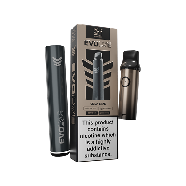 20mg Pod Salt Evolve Pen Starter Kit - 600 Puffs - Shop Now at  Sweet Geez Vapes